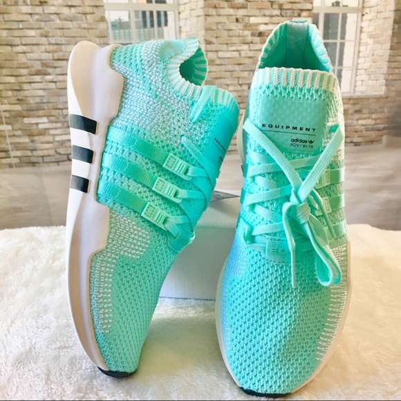 ADIDAS PRIMEKNIT EQT SUPPORT ADV AQUA SNEAKERS - Picture 10 of 14